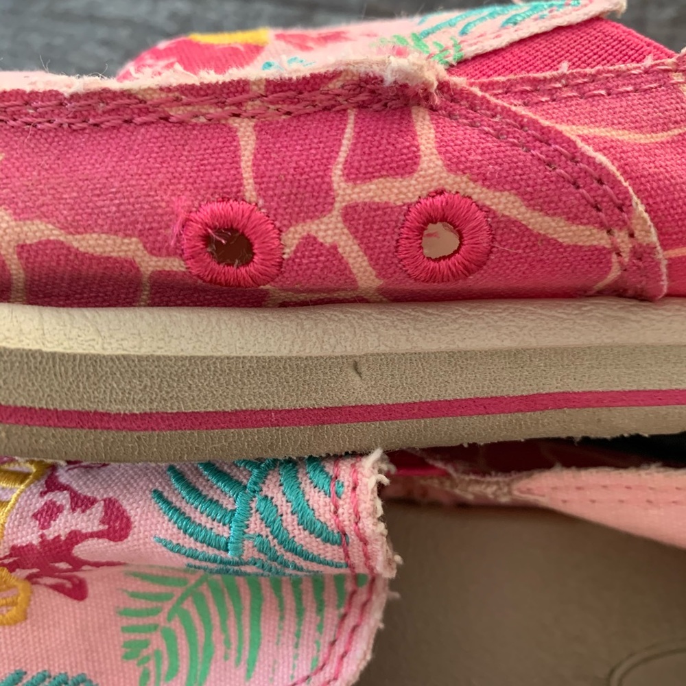 Sanuk Girls Sidewalk Surfer Giraffe Print - Picture 14 of 15
